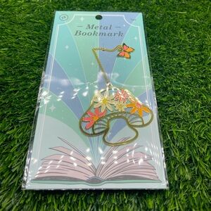 Gold Metal Bookmark with Butterfly Charm, NWT